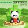 Creativo Solar Bambú Panda Fortuna Coche Auto Agitador de Mano Pequeño Apertura de 2 Pulgadas Decoración Venta al por Mayor