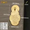Nuevo tirador de cajón de cobre estilo chino, tirador colgante para puerta de armario, pequeño tirador de un solo agujero de dragón y fénix
