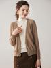 Suéter de Cachemir de Color Sólido Falso Dos Piezas Cuello Alto Otoño e Invierno Nueva Moda Femenina Casual Tejido con Base Suave y Cera