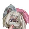 Sudadera de terciopelo de invierno para niños, nueva, de dibujos animados para niños, cuello redondo, terciopelo fino, prenda interior, top de terciopelo de invierno