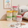 Cubo de almacenamiento de muñecas de juguete para niños de dibujos animados, cubo portátil para snacks, dulces, regalos, caja de almacenamiento para bloques de construcción, plastilina, Lego
