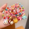 Pulseira Infantil de Miçangas Joias de Desenho Animado Fofas Estilo Coreano para Bebês Nova Pulseira de Pérolas Acessórios Joias de Princesa para Meninas