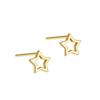 S925 brincos de prata esterlina stud feminino de alta qualidade simples estrela pequena Lua orelha piercing anti-bloqueio orelha pino osso da orelha