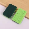 Esponja de Pulpa de Madera Verde, Absorbente, Elimina Manchas, No Grasosa, Hidratante, Paño de Limpieza de Doble Cara para Lavar Platos, Transfronterizo