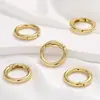 Anel de mola de liga de zinco pintado colorido acessórios para joias DIY fivela redonda pequena para pendurar acessórios de chaveiro fivela de mola colorida