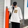 Sudadera Bordada de Marca Nueva y de Moda para Hombre Estilo Retro Americano Holgada Cuello Redondo Tops Casuales para Hombre Primavera y Otoño Venta al por Mayor