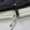 Chamarra ligera de plumón Mengjia con cordón y patchwork de punto, chamarra de plumón para mujer, prenda exterior, top, ropa para mujer