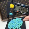 Turquesa magnesita flor de quatro lados contas soltas com contas espaçadoras com contas texto brincar DIY suporte atacado