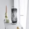 Jarrón de cristal creativo, geométrico, simple y ligero, de lujo, transparente, con flores hidropónicas, para sala de estar, mesa de comedor, decoración de flores, adornos