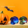 Artesanías de Calavera Tallada en Cristal de Colores Adornos Decoración de Halloween Nido de Fantasma Disfraz Intercepción Exportación Amazon