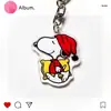 Llavero de Snoopy, Colgante Creativo y de Aspecto Elevado para Pareja, Lindo Llavero, Accesorio Decorativo Colgante Acrílico para Mochila