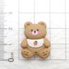 Babero de dibujos animados de animales para bebé, crema, pegamento, bricolaje, funda para teléfono móvil, material de resina, accesorios, horquilla, material para el titular, bolsa
