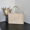 Bolsa de fieltro estampada de color sólido, Bolso tote de fieltro, Bolsa para tutorías de estudiantes, Bolsa de compras, Bolso tote, Personalización de bolsa de fieltro