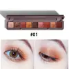 Sombra de Ojos para Punta de Dedo 9 Colores Teclado Mate-Brillo Polvo Brillante - Ins Principiante Asequible Estudiante Paleta de Sombras de 9 Rejillas Maquillaje
