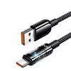 En Stock Más Vendido Transfronterizo Cable de Datos de Carga Súper Rápida de 240W Tipo-C Compatible con Apple, Huawei, Honor, Longitud Extendida, Transparente