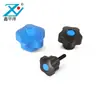 Fábrica Xinhua Ze mango de plástico de cinco estrellas personalizado mango de nailon flor de ciruelo con agujero pasante rueda de mano resistente al desgaste y a la temperatura Perilla