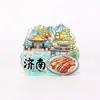 Ímãs de Geladeira de Cidade em Acrílico, Ímãs de Geladeira Estilo Chinês Original, Ímãs Decorativos de Presente, Artesanato Cultural e Criativo, Lembranças de Viagem