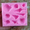Molde de Chocolate Maíz Estrella 3D Decoración de Pastel Estrella de Cinco Puntas Herramienta para Fondant Día del Niño Hecho a Mano Silicona Suave