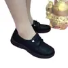 Zapatos de Madre de Cuero Súper Suave, Zapatos de Mujer sin Cordones, Suela Suave, Cómodos, Antideslizantes, Casuales, Versátiles, Zapatos Individuales para Mujeres de Mediana Edad y Mayores