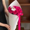 Zhuoxian Material para Flores Tubo Flecha de Sorvete Papel de Embrulho de Flores Material Floral de Canto Apontado de Ponta Alta Papel de Embrulho de Flores para Buquê de Presente
