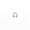 Nuevo anillo de herradura Shambhala de acero inoxidable, piercing para la nariz con bola de arcilla suave, anillo para la nariz, súper brillante, perforación en forma de U, suministro transfronterizo