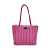 Bolso de Mano de Peluche Gran Capacidad Bolso de Axila Estilo Coreano para Mujer Bolso de Hombro Nuevo Bolso de Hombro Casual para Mujer