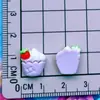 Mini Serie de Comida y Juego Manzana Confitada Taza de Café Pastelito Perrito Caliente Tostada Manicura Pasador Juguete Accesorios de Resina