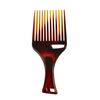 Pente de Óleo Cor de Âmbar Platina, Pente Vintage de Dentes Largos para Cabeleireiro, Penteado Grande com Penteado para Trás, Pente de Lâmina Grande, Pente de Dentes Grandes, Pente de Plástico