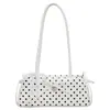 Bolsa de Ombro Feminina Tendência Verão 2026 Ponto de Bolinha Laço Nova Moda Bolsa Baguette para Trabalho e Deslocamento