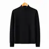 Suéter de punto de cuello medio para otoño para mujer, engrosado para otoño e invierno, top tipo jersey holgado para madres