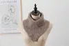 Bufanda de Lana para Mujer, Bufanda de Color Sólido Cálida de Invierno, Calentador de Cuello de Invierno para Estudiantes, Bufanda Triangular Tejida, Longitud Extendida para Calidez