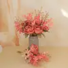 Peonías Artificiales Estilo Ins Fabricante de Flores Artificiales Decoración del Hogar Boda Transfronteriza Venta al por Mayor Ramo de Flores Artificiales para el Hogar