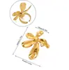Anillo Cruzado Nuevo de Acero Inoxidable Perla de Imitación Multicapa Circonita Chapado en Oro de 18K Flor Anillo Abierto Envío Directo