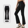 Calça de Yoga Feminina de Cintura Alta, Levanta Bumbum, Elástica, Justa, Calça Esportiva Cropped, Corrida, Secagem Rápida, Sensação de Pele Nua, Emagrecedora, Calça Fitness Flare