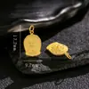 S925 prata esterlina banhado a ouro oito guardião deus gota pingente doze zodíaco buda pingente diy acessórios