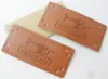 Etiqueta de Cuero de 55 mm x 25 mm Etiqueta de PU Etiqueta para Jeans Etiqueta de Sombrero Calcetines Etiqueta de Cuero para Bolsos Joyería
