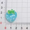 Adornos de frutas de simulación de alta calidad, goteo de aceite, cereza tridimensional, fresa, uva, durazno, sandía, limón, accesorios DIY para pulsera
