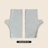 [Procesamiento y Personalización] Guantes de Seda de Invierno de Dedos Completos y Medio Dedo para Mujer con Dedos Expuestos para Estudiantes para Mantener el Calor con Pantalla Táctil