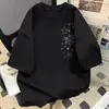 2026 Camiseta de Algodón Puro de Manga Corta Estilo Americano con Copo de Nieve de Marca de Moda Unisex Holgada de Media Manga Top de Primavera y Verano