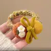 Diadema de Moda Elegante de Gama Alta Otoño Invierno Cabeza de Calabaza Elástico para el Cabello Anillo para el Cabello para Mujeres Anillo para Moño Flor en el Cabello Accesorios para el Cabello Nuevo