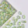 Cuentas de Vidrio para Peces Pequeños de Aurora Iridiscente Estilo Marino Peces Transparentes Cuentas Sueltas DIY Pulsera Hecha a Mano Collar Accesorios de Joyería