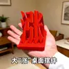 ¡Levántate! Adorno de escritorio del mercado de valores con límite alcista, mercado de valores rojo, decoración creativa para oficina de inversor, soporte para teléfono impreso en 3D