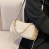 Nicho Design Sense Straw Bag Mulheres 2024 Verão Novo Estilo Popular All-match Chain Crossbody Bag Shoulder Underarm Bag