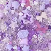 Lindo Moño Flor Pequeña Cuentas Acrílicas DIY Cadena para Teléfono Collar Lanyard Accesorios Cuentas Mixtas Mayoreo