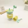 Vaso Doble para Beber en Verano, Elegante Vaso con Popote para Mujer con Infusor de Té, Plástico Simple y Portátil, Venta al por Mayor Transfronteriza