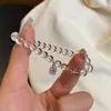 Pulsera de Ruth Estilo Chino Atrae Fortuna y Bendiciones Marca Pulsera Transparente como el Hielo Simple y Versátil Piedra Emocional