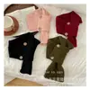 Bufanda de Lana para Niños Estilo Japonés Elegante Hebilla de Madera Torcedura Distintiva Cálida Bufanda Tejida Cruzada para Niños y Niñas