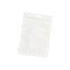 Bolsa autosellante de color macarrón, bolsa de plástico transparente engrosada con forma de hueso, bolsa sellada para guardar brochas de maquillaje.