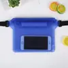 Bolsa Impermeable para Teléfono Móvil de PVC con Estampado Bolsa Impermeable para Teléfono Móvil de Playa, Rafting, Festival contra Salpicaduras Bolsa de Cintura Impermeable para Deporte Bolsa de Cintura