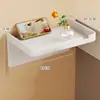Prateleira de Armazenamento para Banheiro para Uso Doméstico, Montada na Parede, Porta-Lenços sem Furos, Suporte de Armazenamento para Celular e Aromaterapia de Banheiro